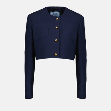 Veste en soie et laine
