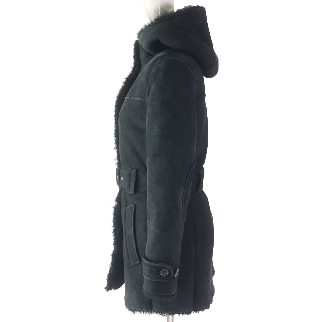 PRADA Mouton coat Mouton black 38
