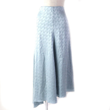 FENDI Long skirt FQ7226 silk Light blue 36