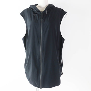 Christian Dior Hoodie 243G15A2260 Nylon Black White Sleeveless Technical Jersey Zip Hoodie DIOR VIBE XS