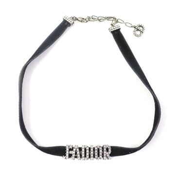 Christian Dior choker ? Black Silver JADIOR