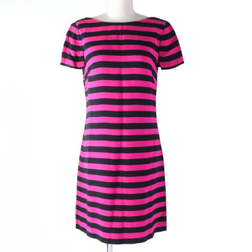 PRADA one piece Rayon Pink black 38