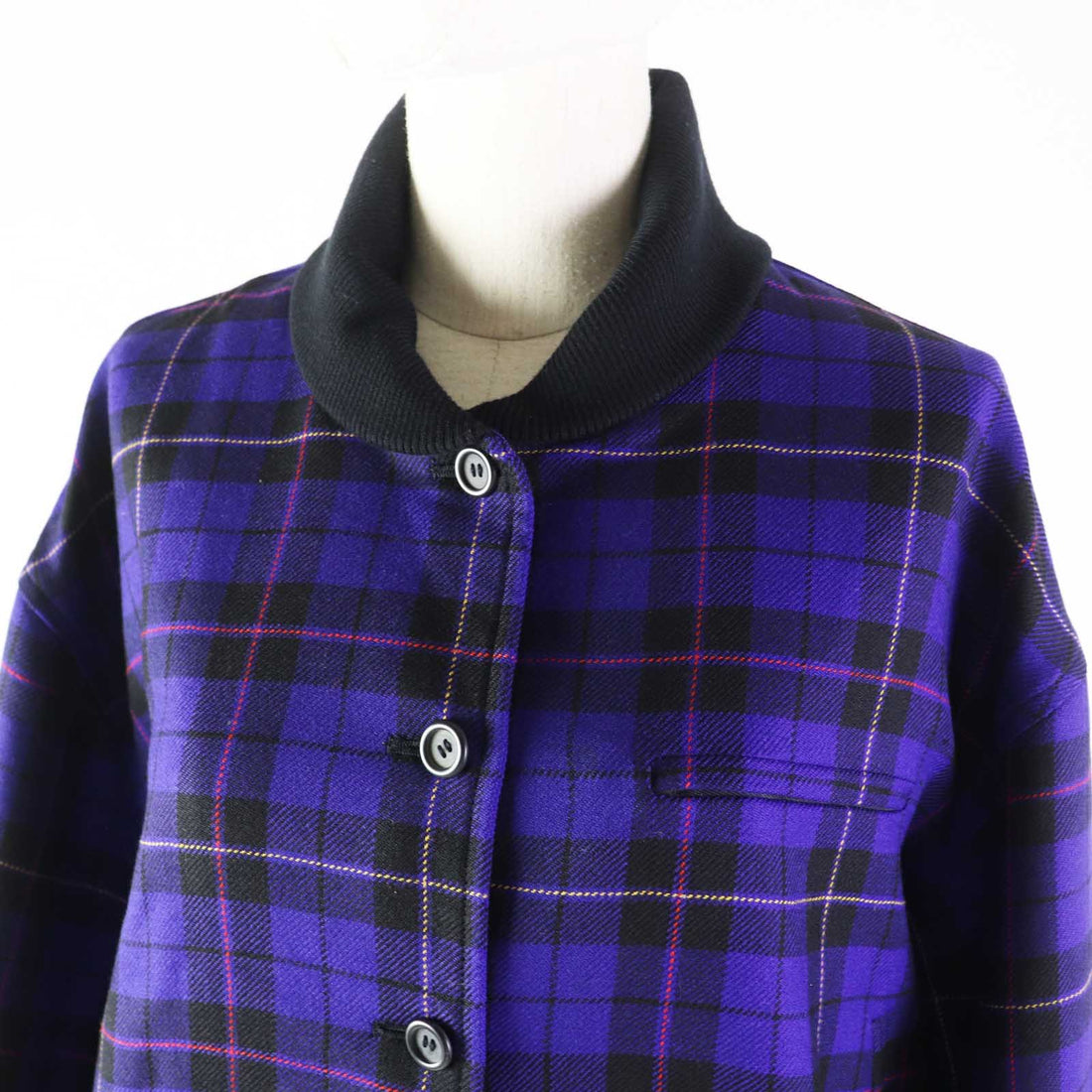 Christian Dior Blouson Outer: 100% wool, Lining: 100% polyester Purple type Women M Used