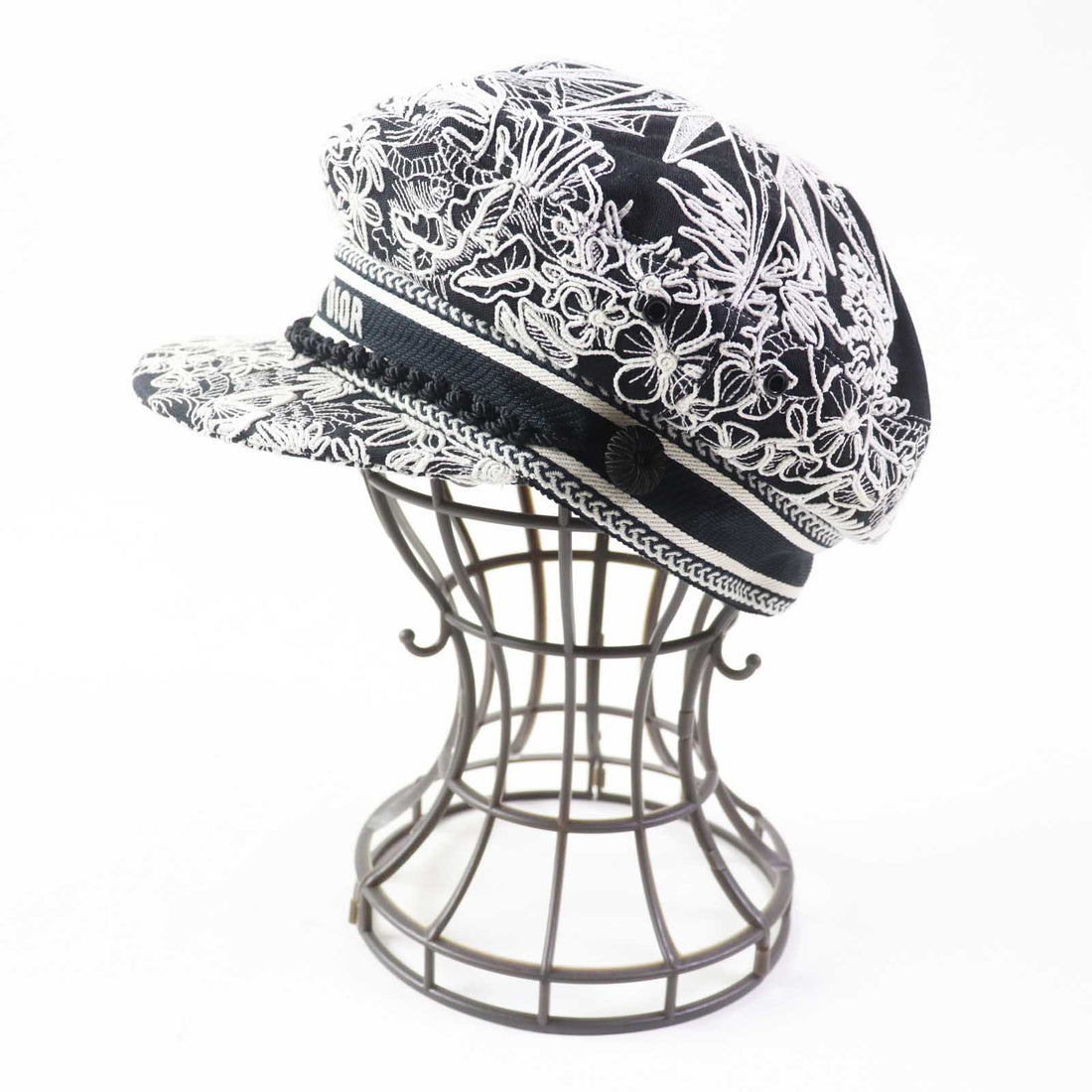 Christian Dior Casquette 31REV920X131 cotton Black White 58