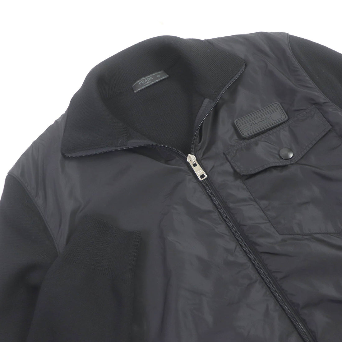 PRADA Blouson UMC134 Virgin wool black 46