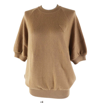 PRADA Short sleeve knit P24Z0L cashmere Brown 36