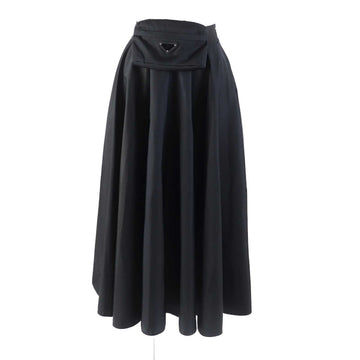 PRADA flare skirt 21H909 polyamide black 38
