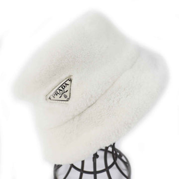 PRADA hat 1HC137 Mouton Ivory M
