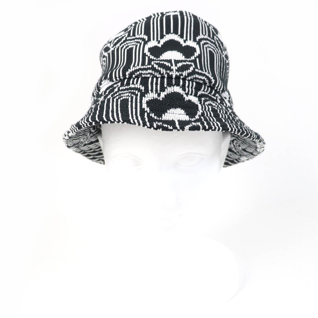 PRADA hat 1HC137 polyester Black White M