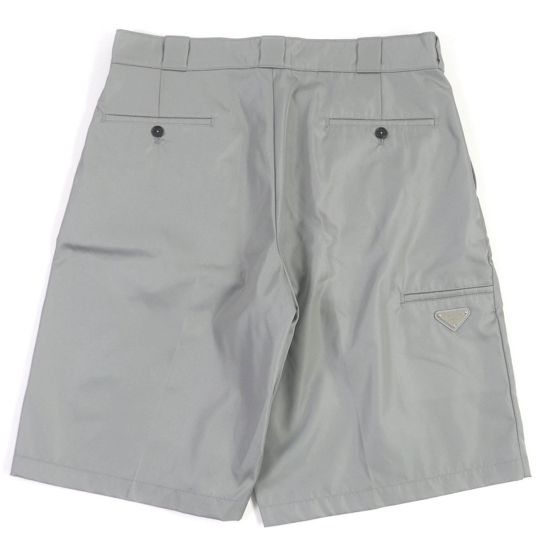 PRADA Shorts SPG32 recycled polyamide gray 50