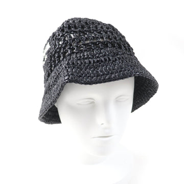 PRADA hat 1HC137 2A2T Viscose (rayon) black Crochet Bucket Hat M