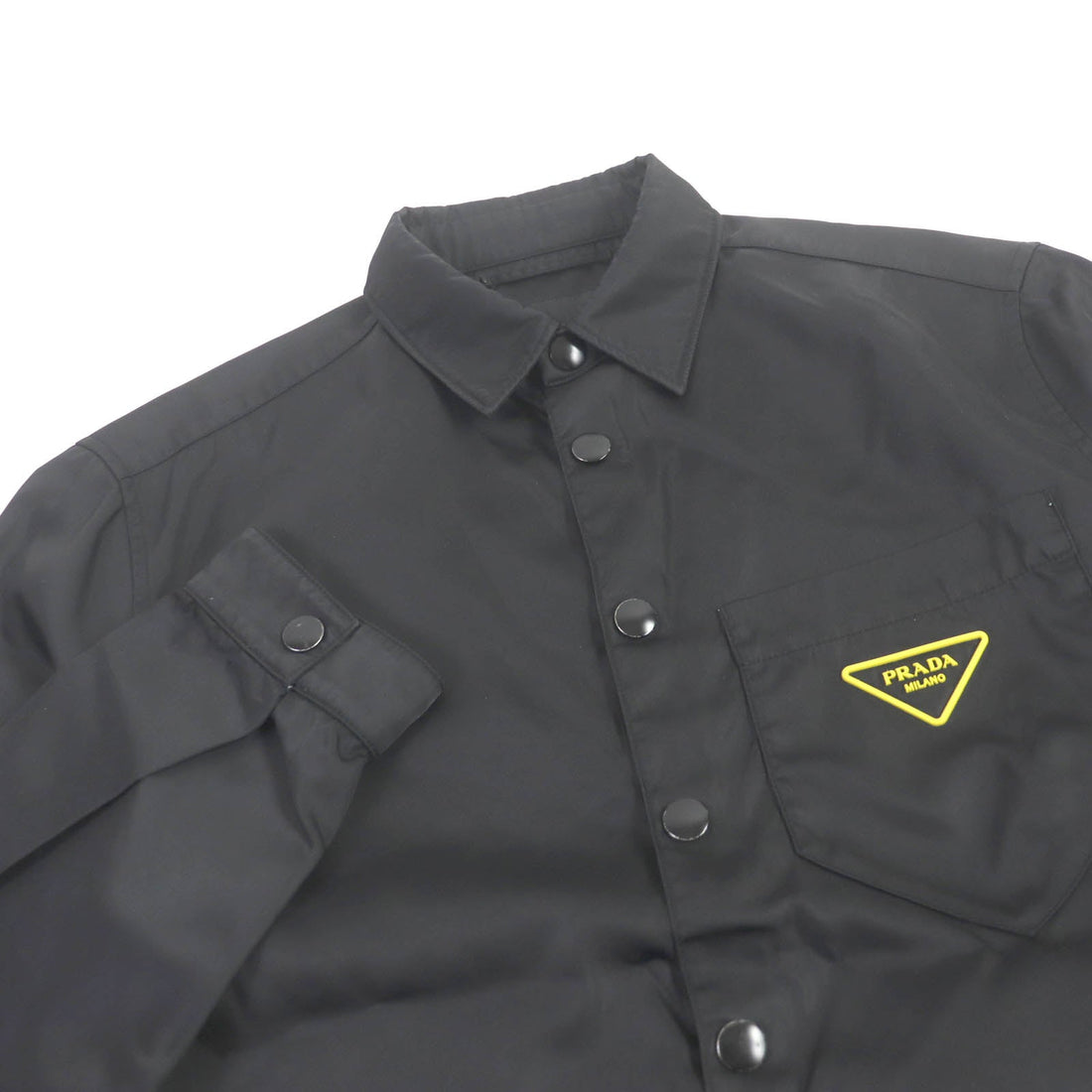 PRADA Blouson SC520 polyamide (nylon) black Re-Nylon Shirt S