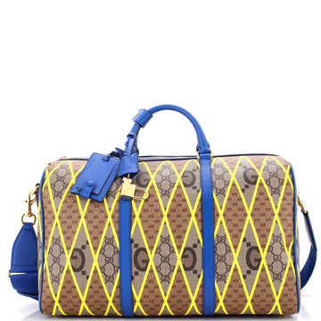 Convertible Duffle Bag Rhombus VS Coated Canvas with Leather Large