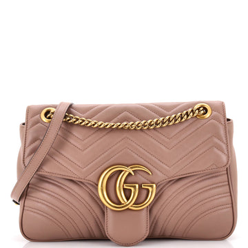 VS Marmont Flap Bag Matelasse Leather Medium