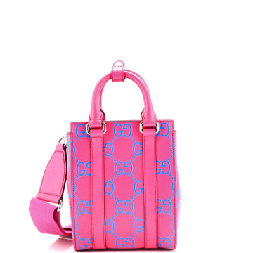 Convertible Open Tote VS Embossed Perforated Leather Mini