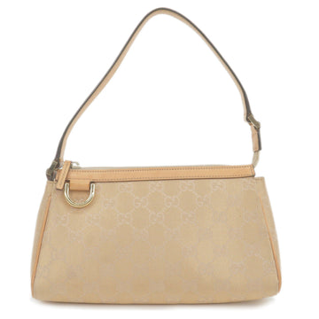 GUCCI Abbey VS Canvas Leather Shoulder Bag Pouch Beige 145750