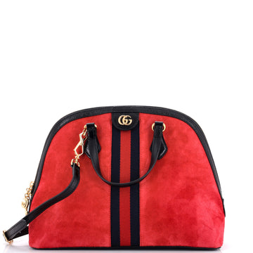 GUCCI Ophidia Dome Top Handle Bag Suede Medium