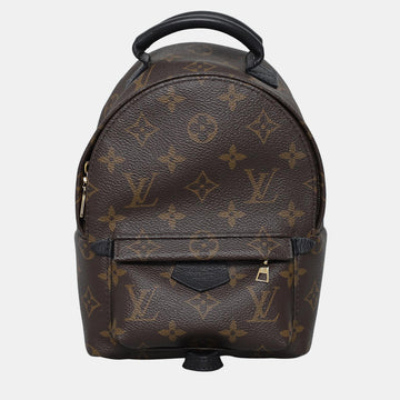 Dark Brown Monogram Mini Palm Springs Backpack