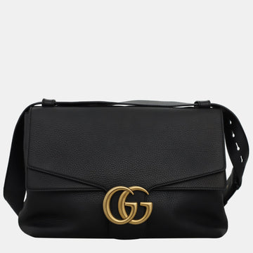 Black Large Marmont Shoulder Bag