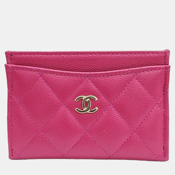 Pink caviar card wallet