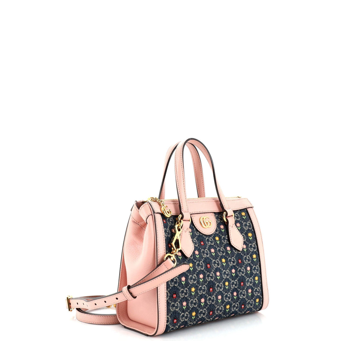 Ophidia Top Handle Tote Printed VS Denim Small