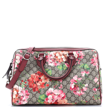 Convertible Boston Bag Blooms Print VS Coated Canvas Medium