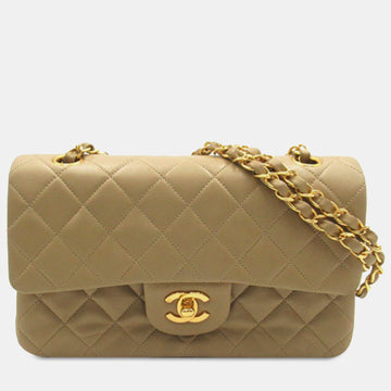 Small Classic Lambskin Double Flap