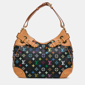 Black Monogram Multicolore Canvas Greta Shoulder Bag