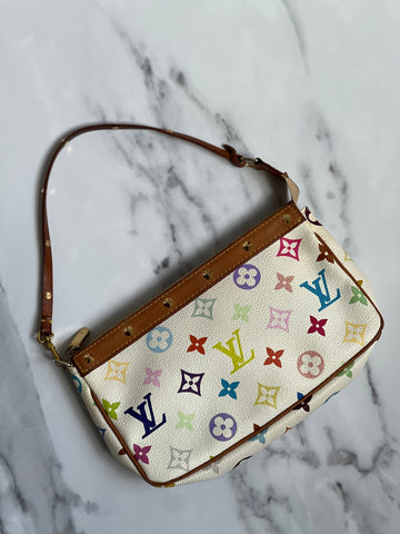 Louis Vuitton Pochette Accessoires White Multicolore