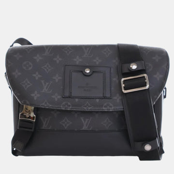 Black/Gray Monogram Canvas Voyager PM Messenger Bag