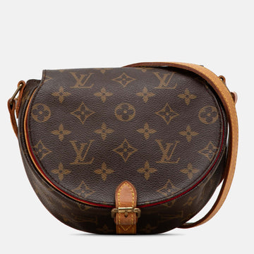 Brown Monogram Canvas Sac Tambourine Shoulder Bag