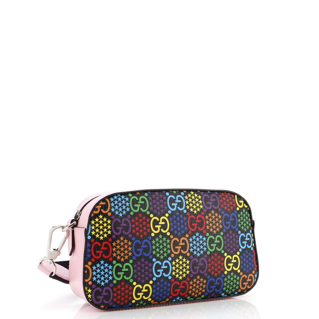 Camera Crossbody Bag Psychedelic Print VS Coated Canvas Small