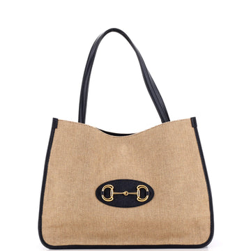 Horsebit 1955 Tote Canvas and Leather Medium