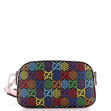Camera Crossbody Bag Psychedelic Print VS Coated Canvas Small