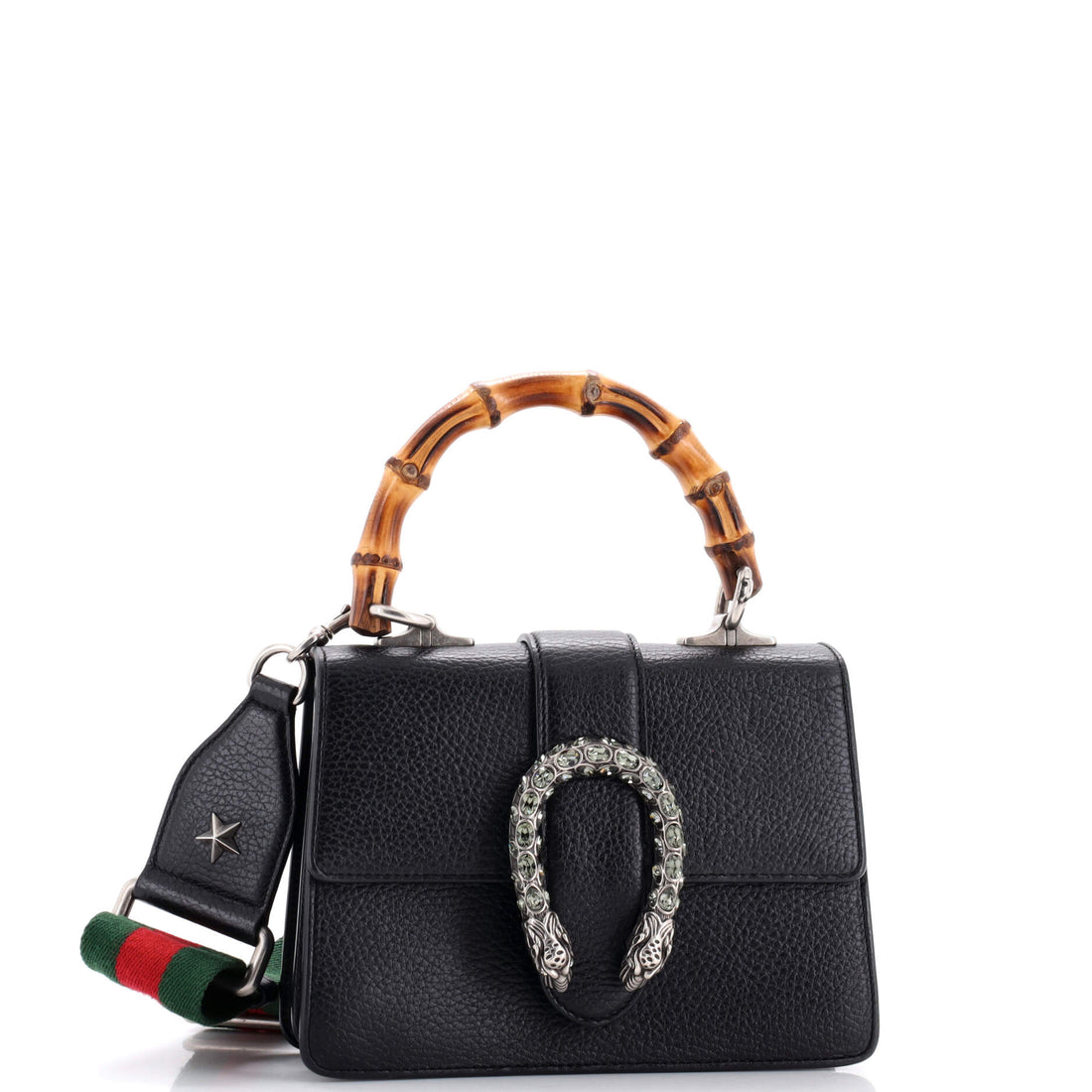 Dionysus Bamboo Top Handle Bag Leather Mini