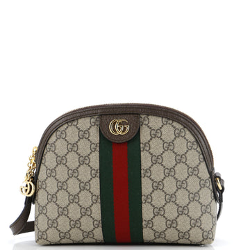 GUCCI Ophidia Dome Shoulder Bag GG Coated Canvas Small