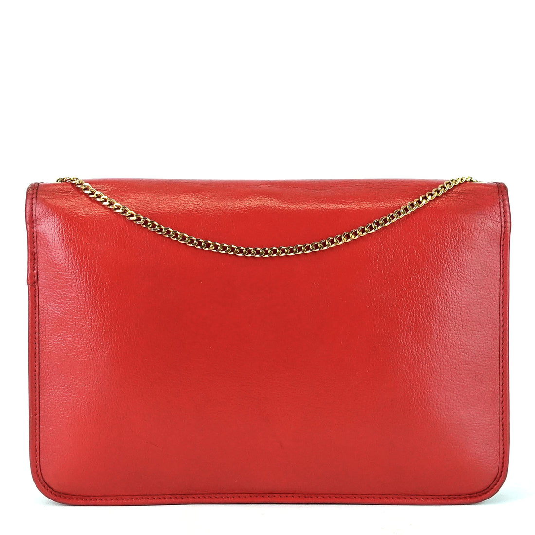 Red Leather Vintage Crossbody Bag