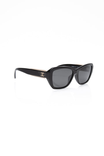 CHANEL Acetate Polarized Butterfly Sunglasses