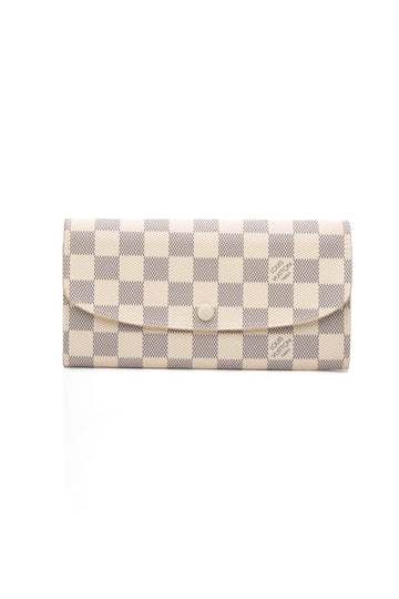 LOUIS VUITTON Damier Azur Emilie Wallet
