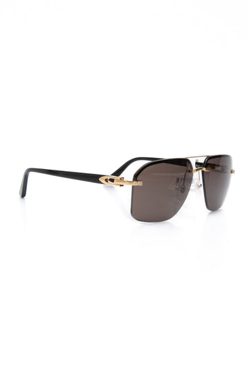 CARTIER Black Rimless C Decor Sunglasses (New)