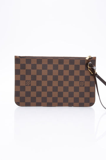 LOUIS VUITTON Damier Ebene Red Wristlet