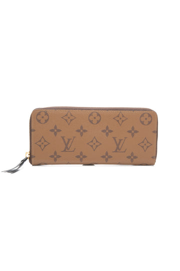 LOUIS VUITTON Monogram Reverse Clemence Wallet