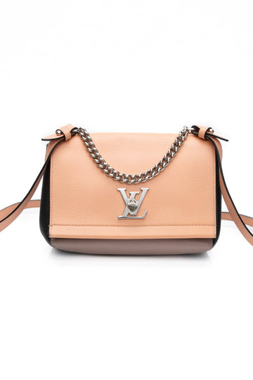 LOUIS VUITTON Magnolia Leather Lockme II BB Crossbody Bag
