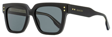 Gucci Men's Square Sunglasses VS1084S 001 Black/Gold 54mm