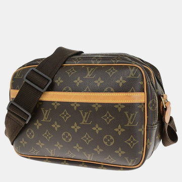 Brown Canvas Reporter PM shoulder Bag