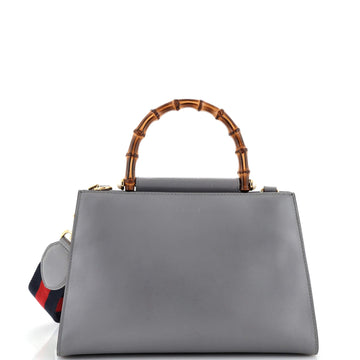 GUCCI Nymphaea Top Handle Bag Leather Small