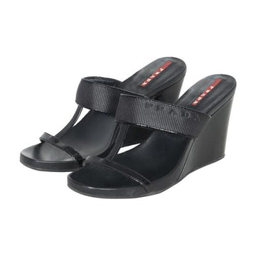 Prada Sport Patent Leather Wedges