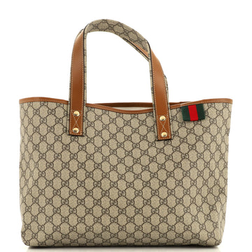 GUCCI Web Loop Tote GG Coated Canvas Medium