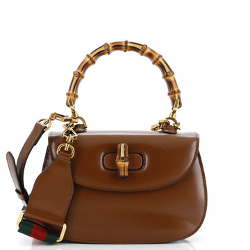 GUCCI Bamboo 1947 Top Handle Bag Leather Small