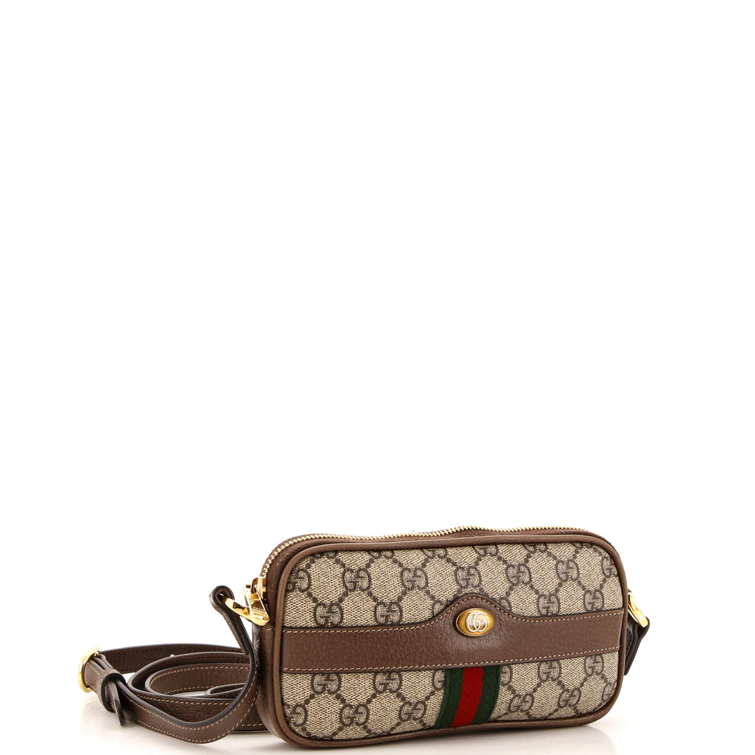 Ophidia Triple Zip Crossbody Bag VS Coated Canvas Mini